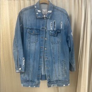 Distressed Denim Jacket - Love Tree Denim